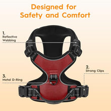 Load image into Gallery viewer, No Pull Dog Harness, No-Choke Soft Padded Reflective Dog Vest Harness with Front Clip &amp; Top Handle, 2 Quick-Release Buckles, Adjustable for Small Medium Large Dogs
