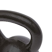 Load image into Gallery viewer, Amazon Basics Cast Iron Kettlebell for Strength Training, Wide Handle, 25 Pounds, Black
