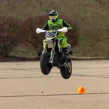Load image into Gallery viewer, Losi Promoto-SM 1/4 Super Moto Motorcycle FXR White RTR with Battery.
