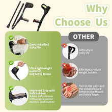 Load image into Gallery viewer, Lvyeyung Adjustable Forearm Crutches for Adults, 10-Levels Adjustable Height, Walk Easy Forearm Crutches
