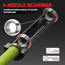 Load image into Gallery viewer, 7FT Olympic Barbell 45 lb Barbell 2 INCH 1000lbs Capacity Olympic Bar with Moderate Knurling - Green
