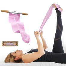 Load image into Gallery viewer, CastleFlexx Mobility and Full Body Strengthening Device | Non-Elastic Stretch Strap with Natural Premium Cork Handles for Stretching, Exercise, Physical Therapy, and Yoga
