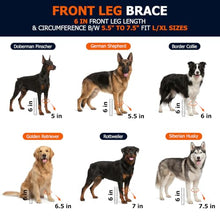 Load image into Gallery viewer, Labra Dog Front Leg Brace - Compression Wrap with Adjustable Straps - Dog Wrist Brace for Support - Leg Sleeve to Stop Licking - Aid in Wound Care and Recovery - Large/Extra Large
