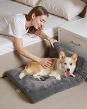 Load image into Gallery viewer, NUPIDA Dog Bed for Crate for Extra Large Dogs, Machine Washable XXL Crate Bed Pet Kennel Pad with Non-Slip Bottom, Pet Sleeping Mat, 47x29 Inch, Dark Gray
