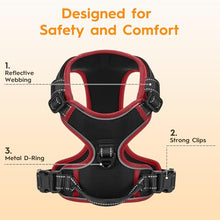 Load image into Gallery viewer, No Pull Dog Harness, No-Choke Soft Padded Reflective Dog Vest Harness with Front Clip &amp; Top Handle, 2 Quick-Release Buckles, Adjustable for Small Medium Large Dogs
