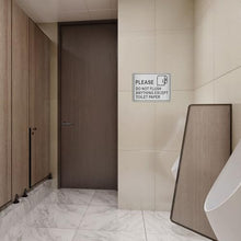 Load image into Gallery viewer, Do Not Flush Sign for Bathroom, Do Not Flush Anything Sign Stickers
