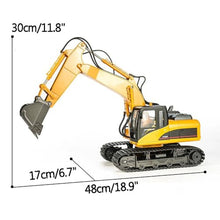 Load image into Gallery viewer, 1:14 Remote Control Excavator RC Construction Vehicles 21 Channel 2.4G Full Function Digger Toys，2 Rechargeable Battery
