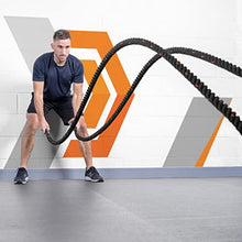 Load image into Gallery viewer, FORZA 30ft, 40ft and 50ft Battle Rope – 1.5ft &amp; 2-inch-Thick, Premium Quality Weighted Gym Rope for Fitness, Strength Training, Crossfit and More (50ft, 2 inch)
