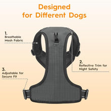 Load image into Gallery viewer, No Pull Dog Harness, No-Choke Soft Padded Reflective Dog Vest Harness with Front Clip &amp; Top Handle, 2 Quick-Release Buckles, Adjustable for Small Medium Large Dogs
