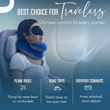 Load image into Gallery viewer, BCOZZY Travel Neck Pillow for Airplane – Patented Double Support for Head, Neck, and Chin. Best for Long Flights, Plane Sleeping, and Car Rides. Adjustable Size. Washable. Carry Bag. Large, Leopard
