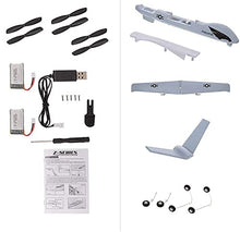 Load image into Gallery viewer, RC Plane Remote Control Airplane - 2.4Ghz 2 Channels DIY RC Predator Aircraft with 3-Axis Gyro for Beginner RC Plane
