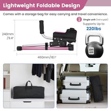 Load image into Gallery viewer, Carehofu Crutches for Adults 3-Angle Adjustable Forearm Crutches Non-Slip Handles with EVA Elbow Support,(Pink)
