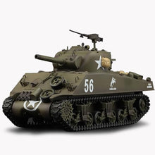 Load image into Gallery viewer, Heng Long Modified Ver. rc Tanks 1/16 U.S. M4A3 Sherman Tank Model 3898(Metal Chassis &amp;7.0 &amp;Short Gun)
