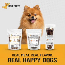 Load image into Gallery viewer, Dog Chits Lamb Esophagus Chews for Dogs &amp; Puppies - Natural Single Ingredient - High Protein, Low Fat Lamb Dog Treats - Long Lasting, Easy to Digest - Great for Joint, Dental Clean Crunch - 12in, 8pk
