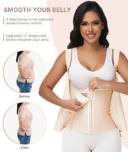 Load image into Gallery viewer, Figninget Waist Trainer Corset For Women,Tummy Control Sports Girdle- Beige 3XL
