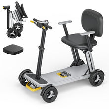 Load image into Gallery viewer, Paiseec L5 Mobility Scooter 32 lbs Ultra Lightweight, One-Step Folding Mobility Scooter, Electric Scooter with PAI Safety System, Airline Approved Mobility Scooter for Seniors (Grey, 30 Miles)
