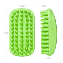 Load image into Gallery viewer, Yintoper Dog Bath Brush, Pet Silicone Shampoo Brush, Rubber Shower Wash Curry Brush for Short Long Haired Dogs Cats Shedding Grooming and Massage, Pet Rubber Brush Removes Loose &amp; Shed Fur
