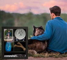 Load image into Gallery viewer, Sofunii 12x16 Inch Solid Wood Pet Memorial Shadow Box Frame with Shelves
