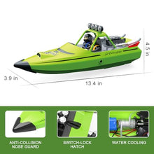 Load image into Gallery viewer, RC Boat for Kids Adults 2.4GHz Remote Control Boats with LED Light for Pool Lakes Water
