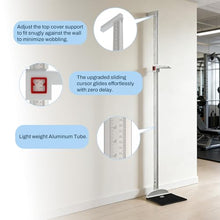 Load image into Gallery viewer, SIKE Height and Weight Scale, Physician Scale with Height Measuring Rod Professional Scale for Body Weight Home Hospital Gym Measuring Up to 212 cm / 82 "
