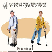 Load image into Gallery viewer, FlexiCrutch for Adult (x1 Unit, Open Cuff) - Red Dot Design Award Winner, Portable Mobility Aid for Seniors, Post-Surgery, Injury Recovery
