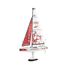 Load image into Gallery viewer, PLAYSTEM Voyager 400 RC Controlled Wind Powered Sailboat in Red - 26" Tall
