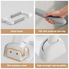 Load image into Gallery viewer, Toilet Safety Rails for Seniors, Super Heavy Duty Handicap Toilet Rails with Foldable Handles, Toilet Safety Frame Rails with Arms for Disabled Pregnant, Toilet Assistance for Elderly
