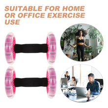 Load image into Gallery viewer, Kisangel 2pcs Double Ab Roller Wheels, Exercise Roller Weight Loss Equipment
