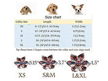 Load image into Gallery viewer, ARING PET Christmas Dog Collar, Cute Xmas Red Green Plaid Detachable Flower Pet Collar with Metal Buckle for Puppy Small Medium Large Boy Girl Dog-M
