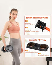 Load image into Gallery viewer, Fit Sir 25/55LB Adjustable Dumbbell Set,10 in 1 Free Weights Dumbbell of 2 with Secure Locking Mechanism for Safe,1 Sec Speed Adjustment Men/Women Gym and Home Strength Training Equipment
