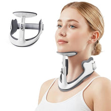 Load image into Gallery viewer, Owlprince Posture Corrector for Neck &amp; Cervical Spine Alignment - Memory Foam Support for Pain Relief, Tech Neck, 360° Adjustable Neck Collar, (White, Large)
