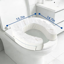 Load image into Gallery viewer, XYRONICA Toilet Seat Riser Cushion, 3 Inch Padded Toilet Seat Cushion for Seniors, High-Density Foam with Velcro Fastening, Stable &amp; Non-Slip, Fits Standard &amp; Elongated Toilets
