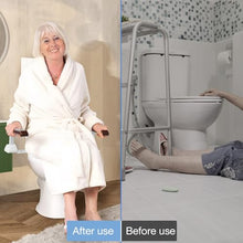 Load image into Gallery viewer, Toilet Safety Rails for Seniors（520lbs), Adjustable Toilet Handle for The Elderly and Disabled
