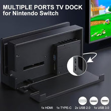 Load image into Gallery viewer, HOPEVRY Dock Station for Nintendo Switch &amp; OLED | 3-in-1 Replacement Dock

