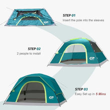 Load image into Gallery viewer, CAMPROS CP Tents for Camping 2/4/6 Person, Waterproof Windproof Dome Tent
