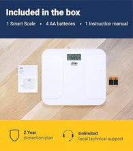 Load image into Gallery viewer, A&amp;D Medical Digital Body Weight Scale, UC-356BLE Bluetooth Bathroom Weight Machine, UltraWide Platform and Large Display, Syncs with A&amp;D App,550lb (249kg), Batteries Included, White
