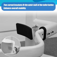 Load image into Gallery viewer, FSA/HSA Eligible Toilet Safety Rails for Elderly with Solid Wood Handles, Adjustable Height &amp; Width, Heavy Duty Thickened Toilet Safety Frame, 520 LBS Capacity, Handles for Disabled &amp; Seniors
