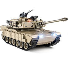Load image into Gallery viewer, Supdex 1/18 M1A2 Abrams RC Tank, 2.4G Remote Control Tank That Shoot BBS with Smoke, Sound and Lights

