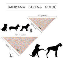 Load image into Gallery viewer, ARING PET Girl Dog Bandana, Spring Summer Daisy Floral Pet Bandana Scarf Triangle Bibs for Puppy Small Medium Large Dogs-L
