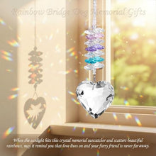 Load image into Gallery viewer, Dog Memorial Gifts for Loss of Dog, Personalized Pet Memorial Crystal Suncatcher with Photo, Pet Loss, Loss of Dog Sympathy Gifts, Dogs and Cat Remembrance Bereavement Passing Away Keepsake
