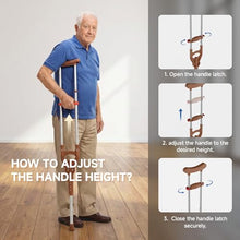 Load image into Gallery viewer, Loyoda Adjustable &amp; Shock-Absorbing Crutch with Dual Height Adjustment
