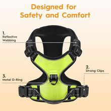 Load image into Gallery viewer, No Pull Dog Harness, No-Choke Soft Padded Reflective Dog Vest Harness with Front Clip &amp; Top Handle, 2 Quick-Release Buckles, Adjustable for Small Medium Large Dogs

