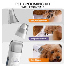 Load image into Gallery viewer, oneisall Dog Grooming Vacuum, Pet Grooming Vacuum with Clipper Nail Grinder, 1.5L Dust Cup Dog deshedding Vacuum Brush with 7 Pet Grooming Tools for Shedding Pet Hair, Home Cleaning(Purple)
