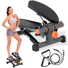 Load image into Gallery viewer, Mini Stair Stepper for Exercise at Home Stair Stepper with Resistance Bands Exercise Equipment for Home Stair Climber Stepper Machine for Home Gym Cardio Equipment for Full Body Workout
