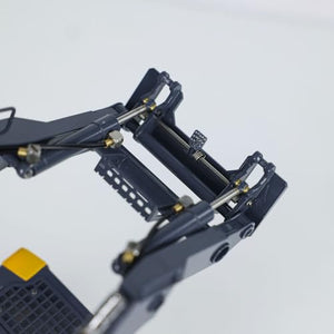 1/14 RC Hydraulic Skid-Steer Loader SM770 RTR Radio Control Construction Vehicle Light Sound System Motor (Yellow and Grey)