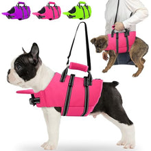 Load image into Gallery viewer, Fragralley Dog Life Jacket with Self-Locking Zipper, High-Buoyancy Ripstop Dog Swimming Vest, Floating Vest with Rescue Handle for Swimming and Boating, PFD Available for Small, Medium, and Large Dogs
