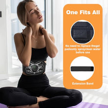 Load image into Gallery viewer, HOERCAAL Abs Stimulator, Portable EMS Abdominal Muscle Toner for Home and Office Fitness, Strength Training - Black

