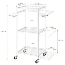 Load image into Gallery viewer, HASAKIESAA Weight Cart Home Gym Storage Rack with Wheels for Dumbbells
