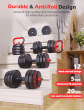 Load image into Gallery viewer, FITPLAM Adjustable dumbbell set,20/35/45/55/70/90lbs Free Weights set with upgraded nut, 5 in 1 Weight Set
