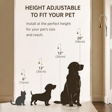 Load image into Gallery viewer, GoldTiger Fixed Metal Dog Doorbell for Potty Training - Heavy Duty Steel Wall Mounted Dog Bell for Door to Ring to Go Outside - Professional Puppy Housebreaking Communication Tool, No Snag (White)
